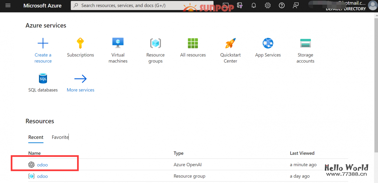 chatgpt中国区免费1年使用攻略，微软Azure云openai详细api注册申请图文教程，整合odoo AiCenter