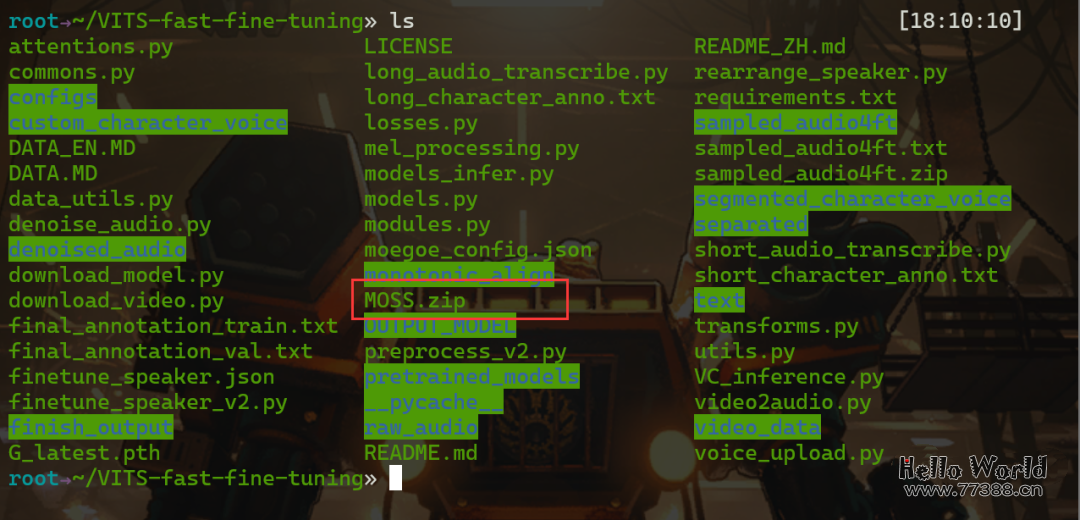 实战：MOSS的语音合成训练