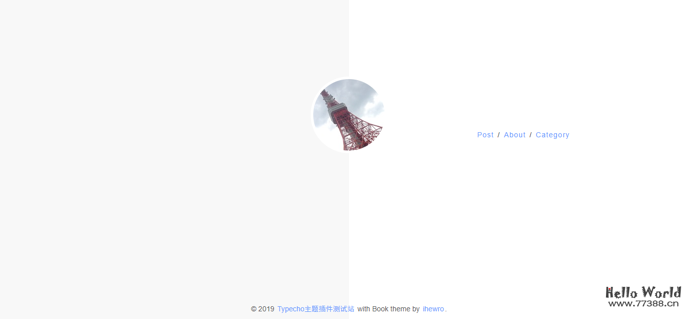 Typecho 简洁记录博客主题 Book