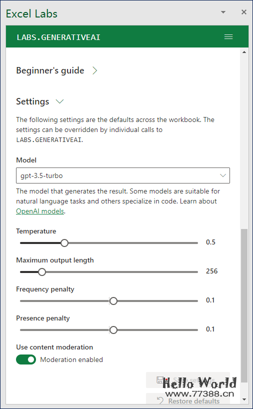如何在 Excel 中写公式向 ChatGPT 提问题？