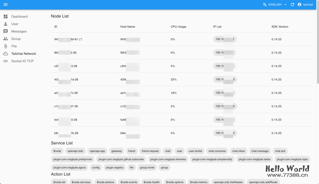 开源推荐：即时通讯应用 Tailchat