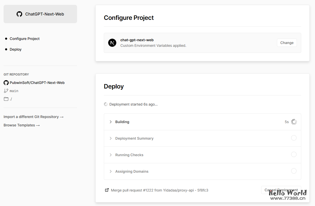 无需云服务器部署你的ChatGPT Web网站