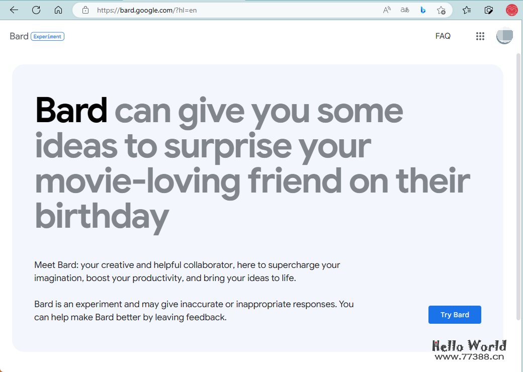 Google AI Bard初体验：无需等待，直接可以使用