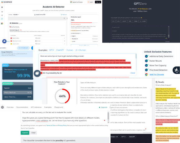 检测 ChatGPT、GPT-4、Bard 和 Claude 生成内容的十大工具