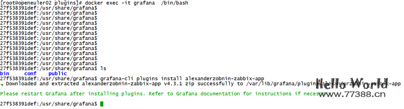 Dokcer 部署 Grafana 、版本升级（欧拉系统）