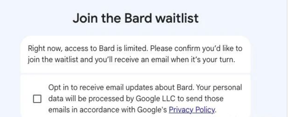 谷歌 ChatGPT Bard 开放免费使用,提供申请方法